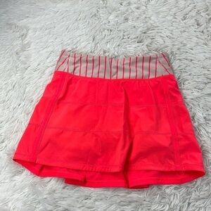 Lululemon Pace Rival Skirt II *4-way Stretch (Tall) Electric Coral